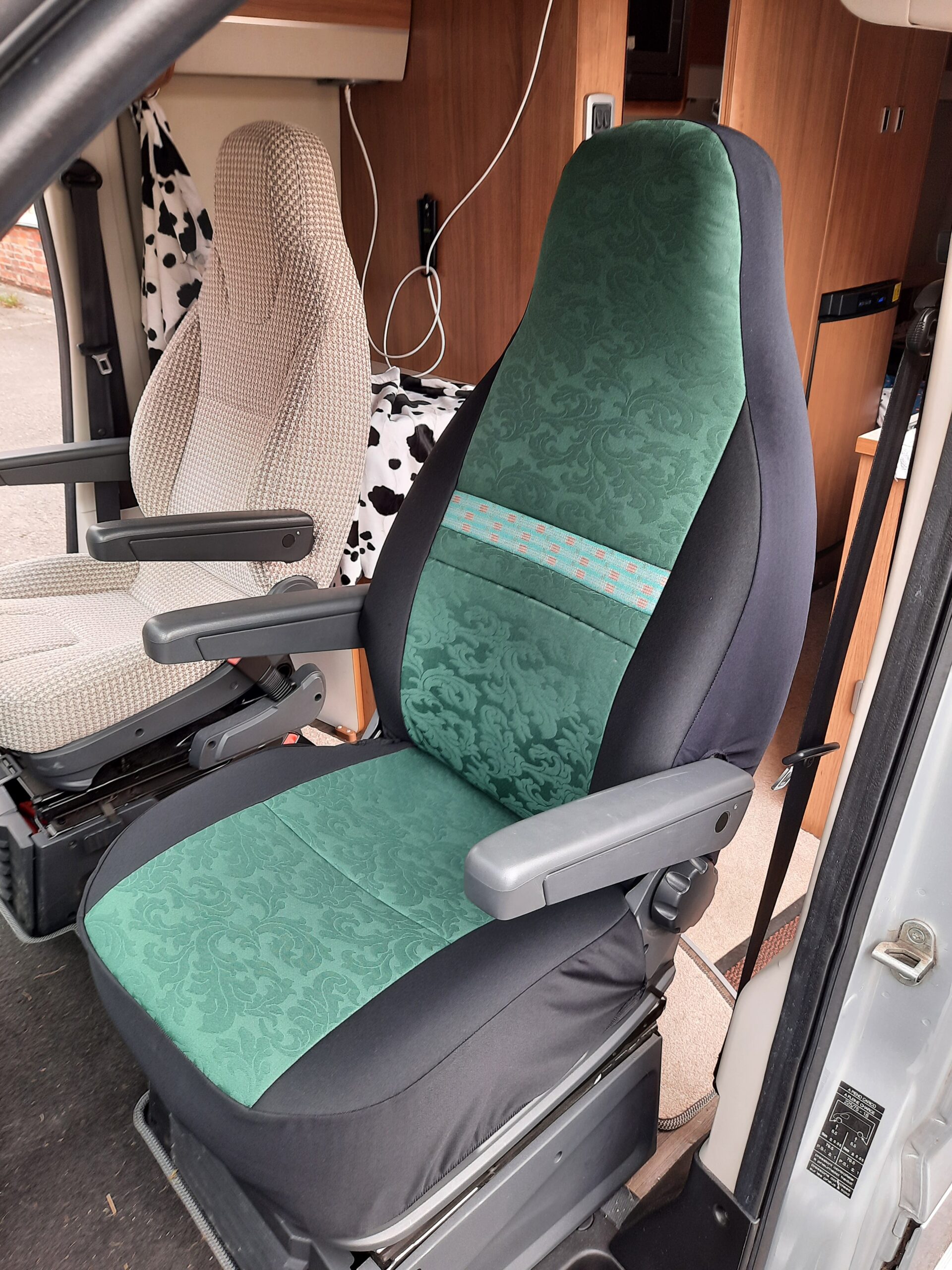 Carthago Motorhome 2016-2023, 2 Front Seat Covers, MH-1060 New forest green