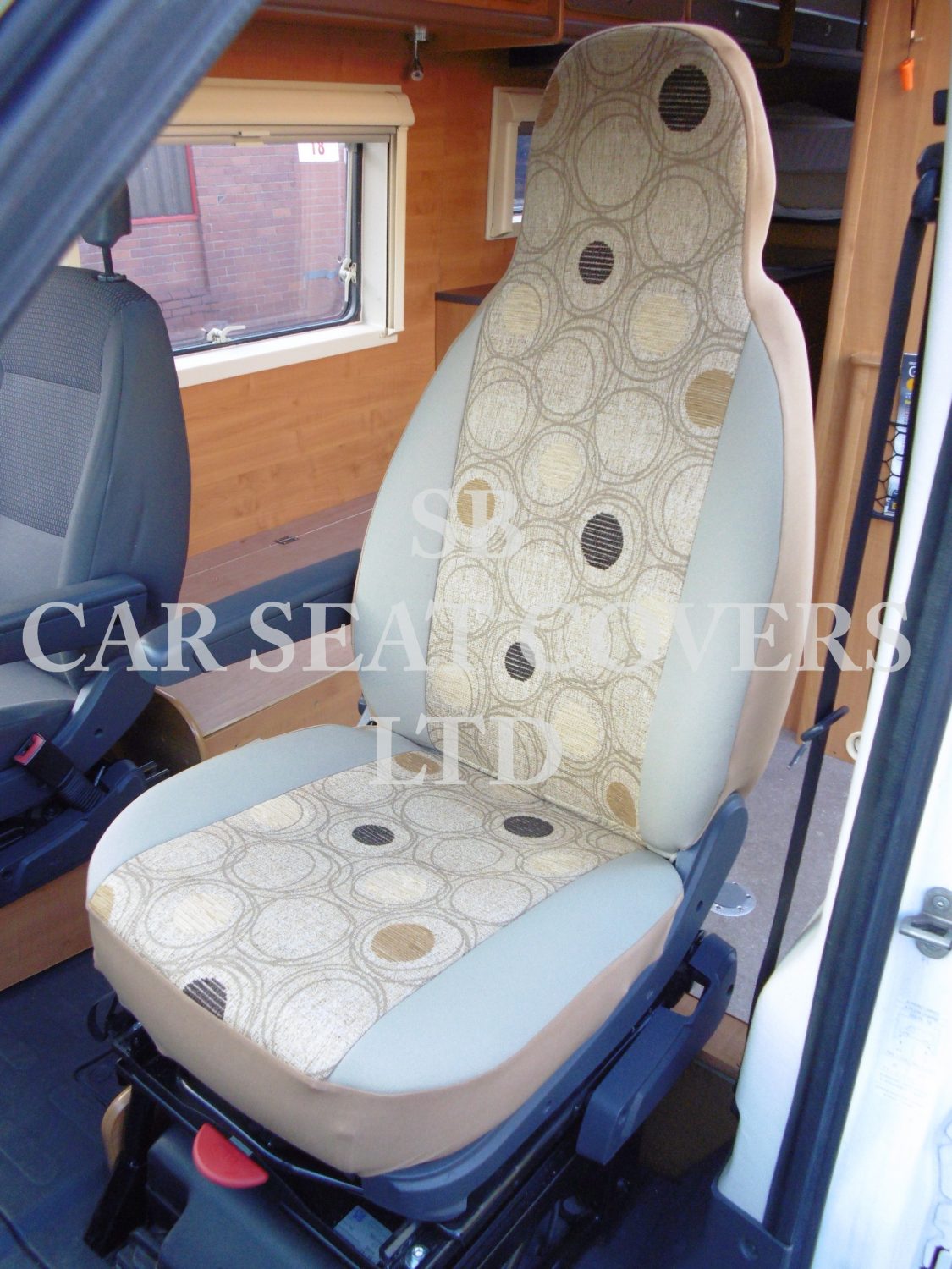 Fiat Ducato Motor Home Seat Cover – Circles MH-048