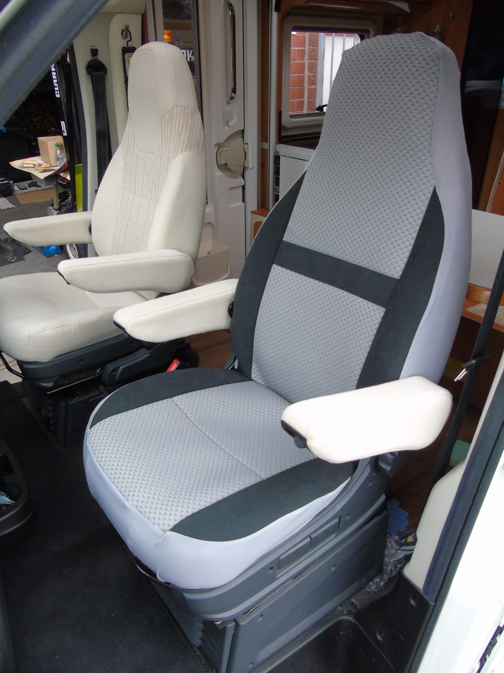 Fiat Ducato Motorhome Tall Pilot Seat Covers 2017-2020 Serina MH-1006