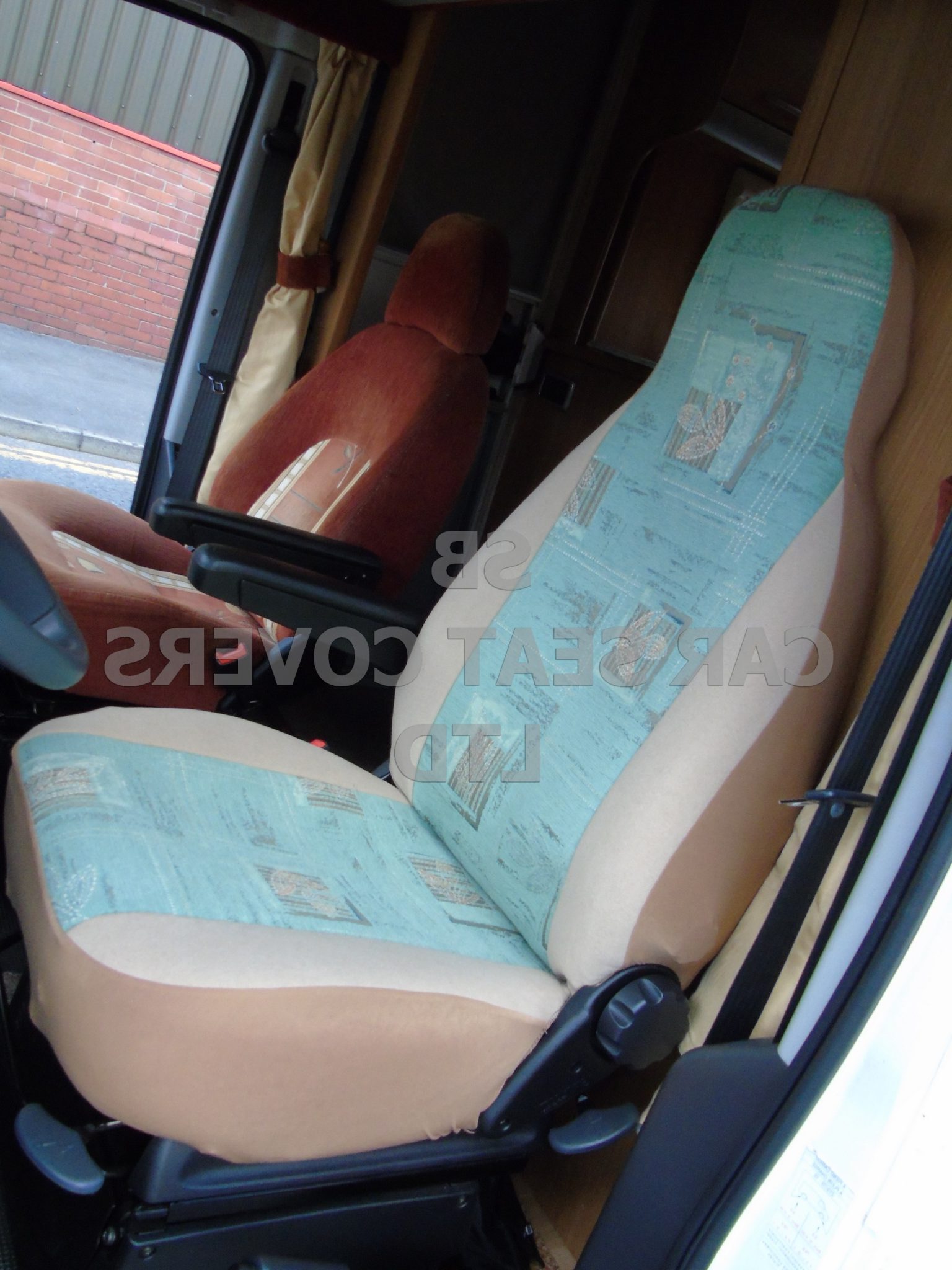 Carthago Motorhome, Seat Covers, Green Fern MH-152
