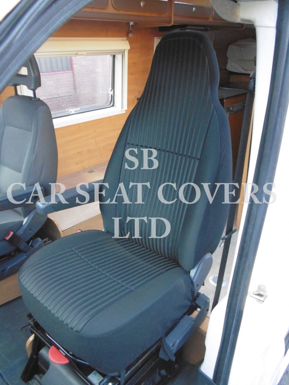 Fiat Ducato Motor Home Seat Cover – Ebony Black MH-50