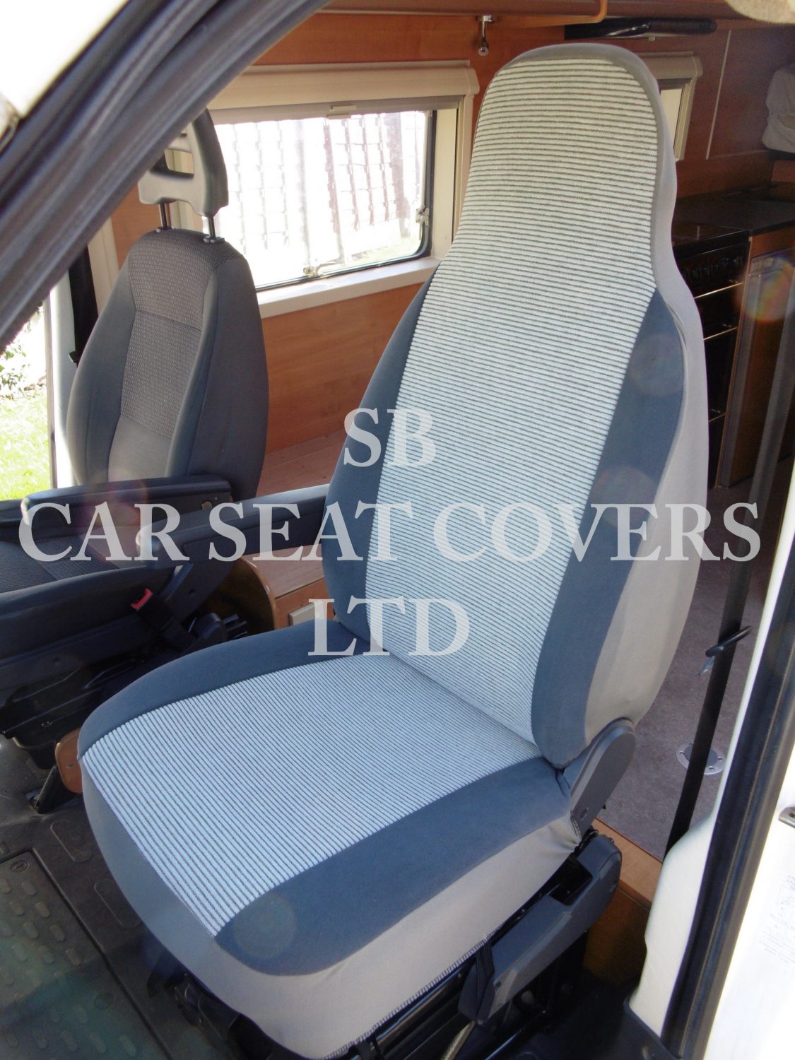 Fiat Ducato Motor Home Seat Cover – Henry Stripe MH-026