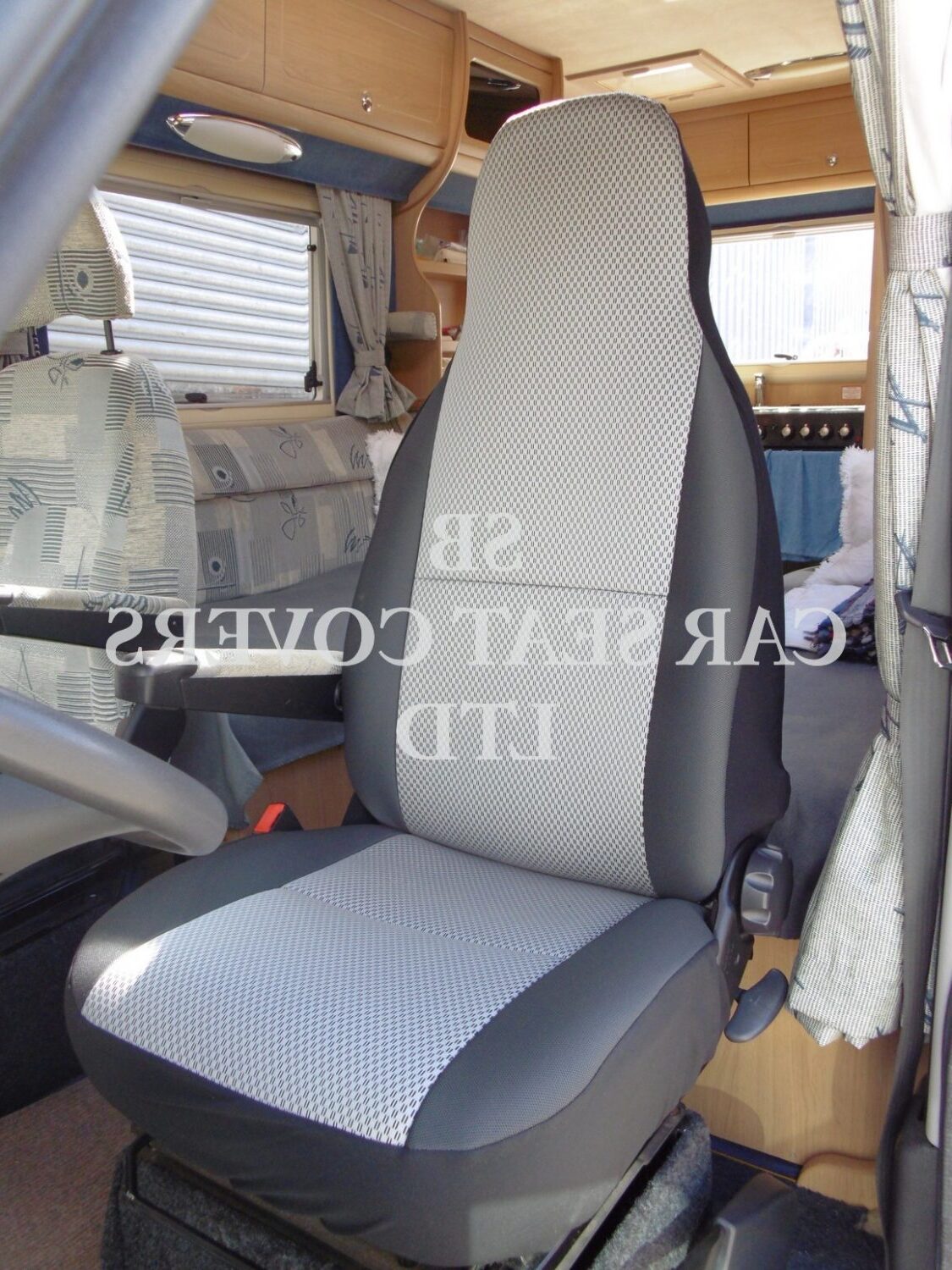 Fiat Ducato Motor Home Seat Cover – Aluminium Grey MH-083