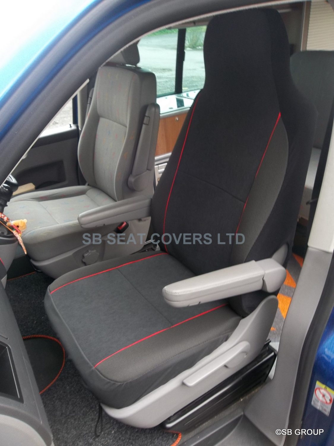 Volkswagen Transporter T5 Motor Home Seat Cover – Charcoal Grey MH-070
