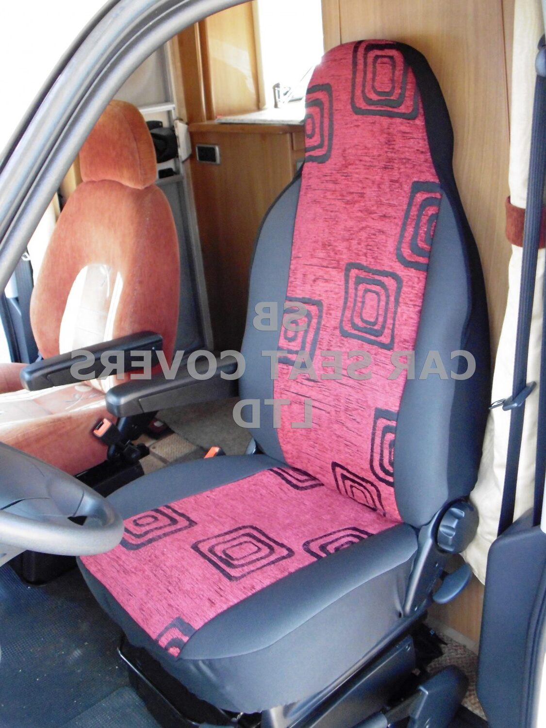Carthago Motorhome, Seat Covers, Burgundy Wine MH-163