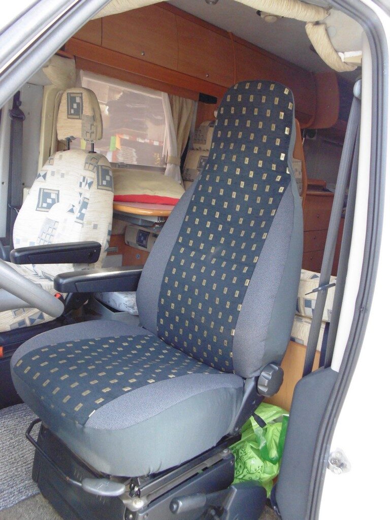 Fiat Ducato Motorhome Seat Cover – Ellie Grey MH-223 (MODELS TILL: 2015)