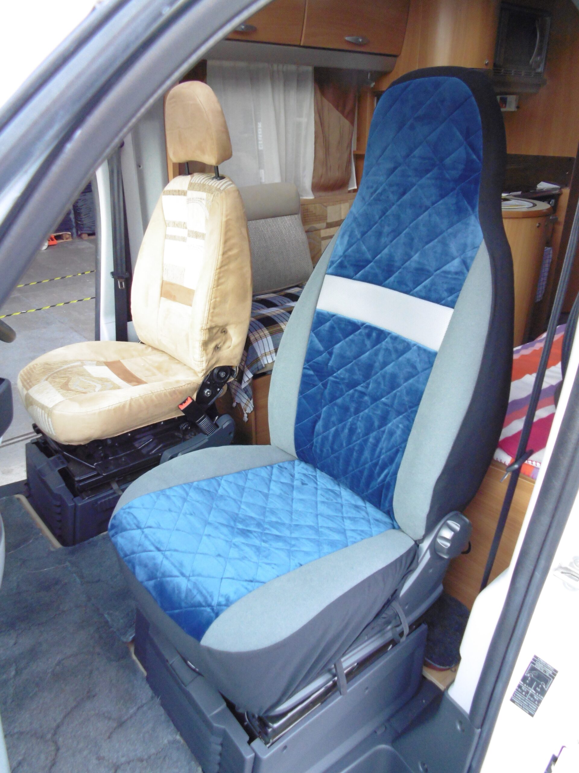 Carthago Motorhome Seat Covers – Bali Blue MH-0007